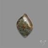 Lodolite Cabochon With Golden Rutile Inclusions
