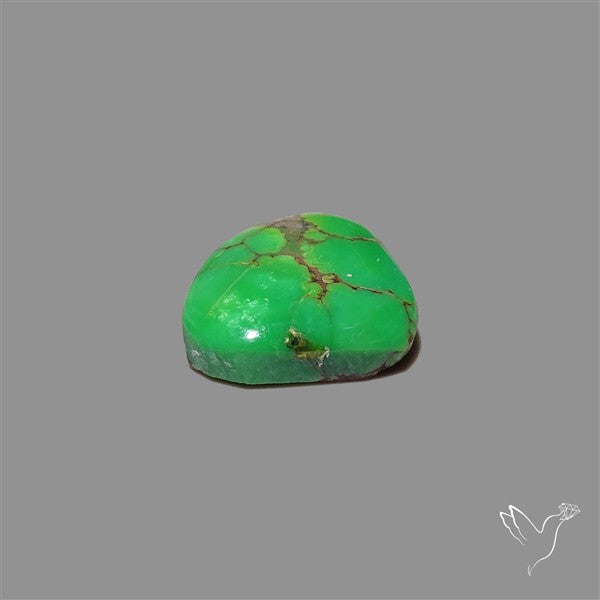 Rare Green Hubei Turquoise Cabochon natural