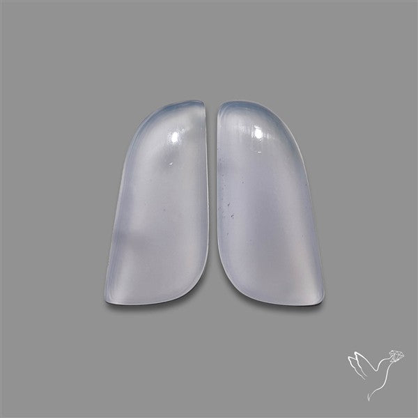 Namibian Blue Chalcedony Pair Gemmy