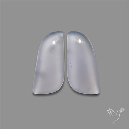 Namibian Blue Chalcedony Pair Gemmy