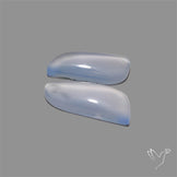 Namibian Blue Chalcedony Pair Gemmy