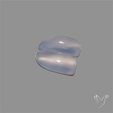 Namibian Blue Chalcedony Pair Gemmy High Domed