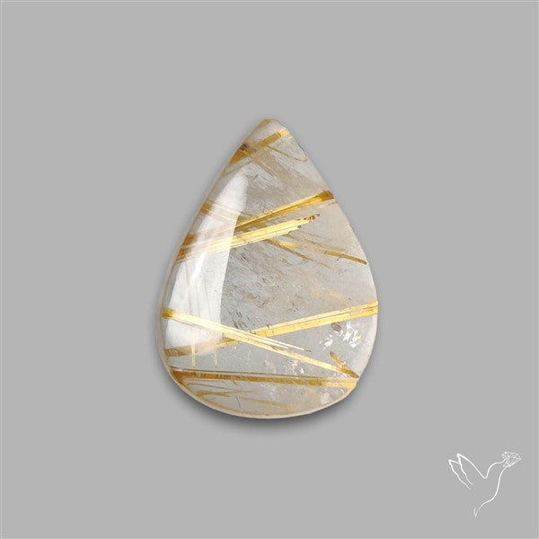Golden Rutilated Quartz Cabochon