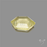 Lemon Quartz Reverse Intaglio Merkaba Carving