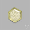 Lemon Quartz Reverse Intaglio Leaf Carving