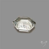 Prasiolite Reverse Intaglio Mekaba Carving