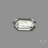 Prasiolite Reverse Intaglio Floral Carving