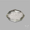 Prasiolite Reverse Intaglio Floral Carving