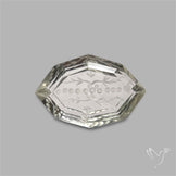 Prasiolite Reverse Intaglio Floral Carving