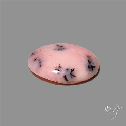 Dendritic Pink Opal Cabochon Peru