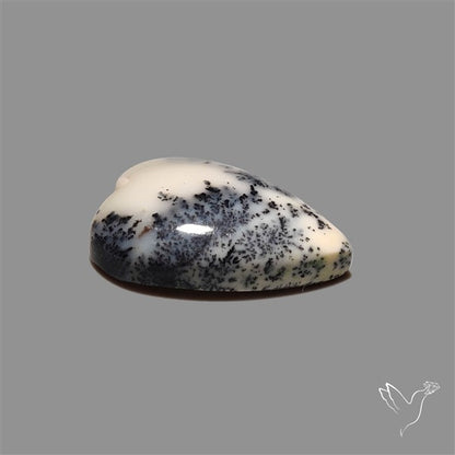 Dendritic Opal Heart Cabochon
