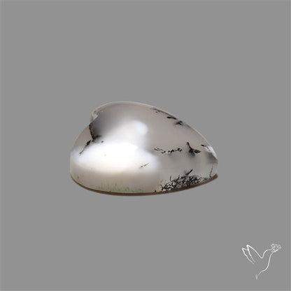 Dendritic Opal Heart Cabochon