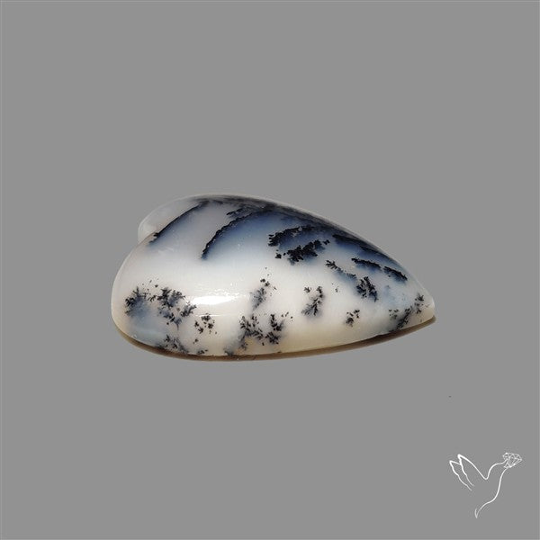 Dendritic Opal Heart Cabochon