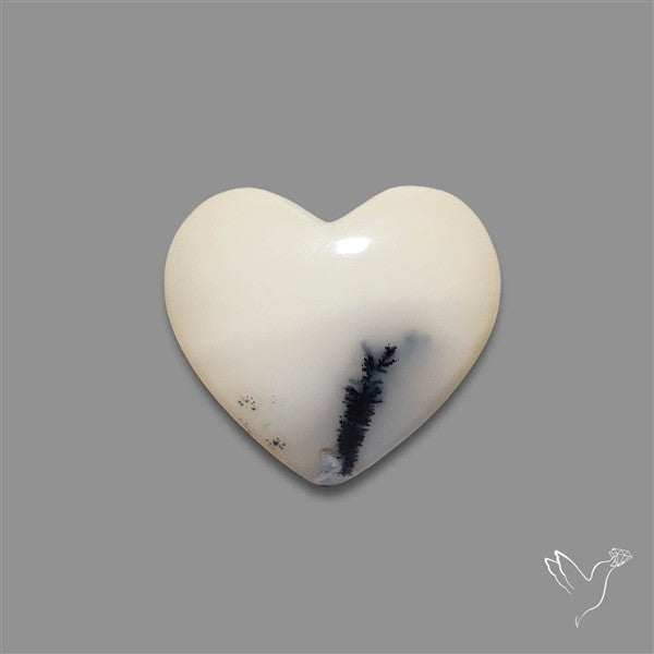 Dendritic Opal Heart Cabochon