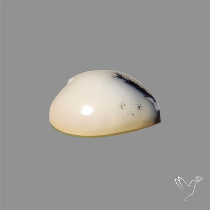 Dendritic Opal Heart Cabochon