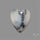 Dendritic Opal Heart Cabochon