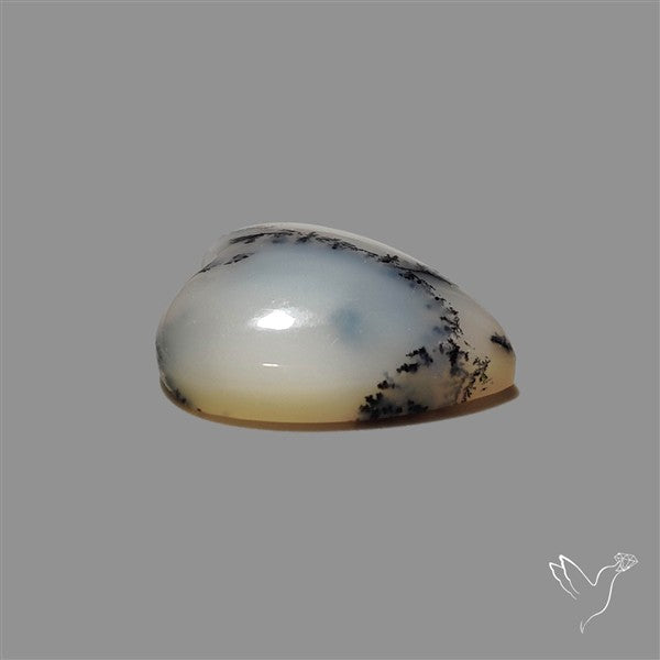 Dendritic Opal Heart Cabochon