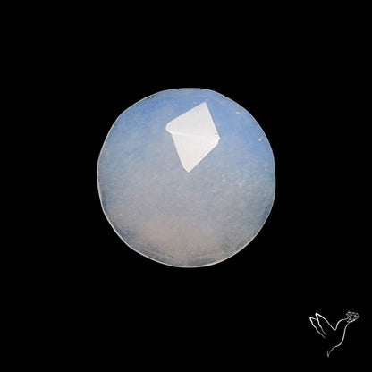 Rose Cut Namibian Blue Chalcedony