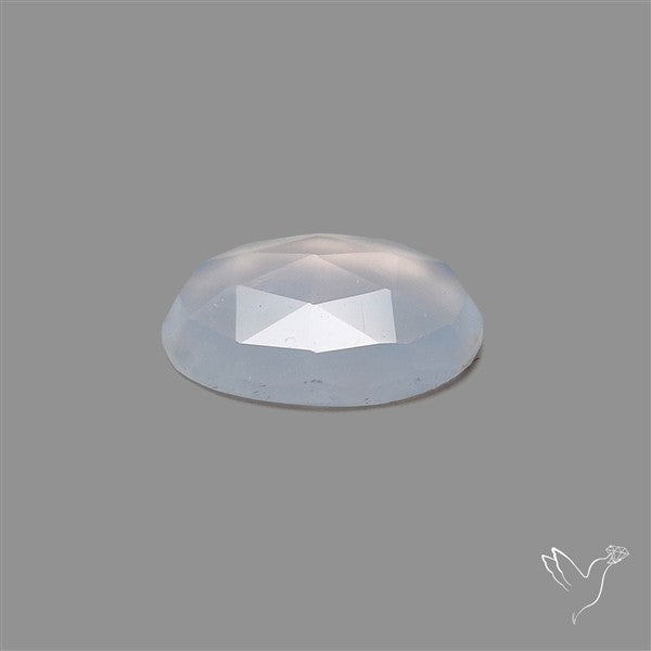 Rose Cut Namibian Blue Chalcedony