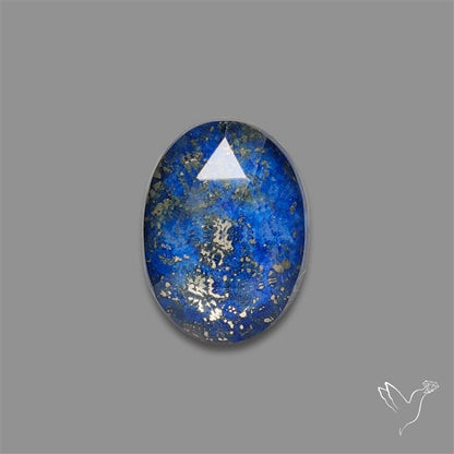 Rose Cut Himalayan Quartz With Lapis Lazuli Doublet