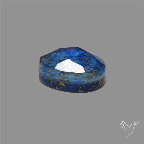 Rose Cut Himalayan Quartz With Lapis Lazuli Doublet