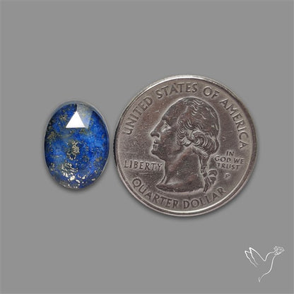 Rose Cut Himalayan Quartz With Lapis Lazuli Doublet