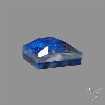 Rose Cut Himalayan Quartz With Lapis Lazuli Doublet