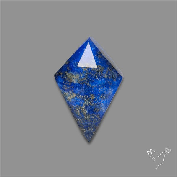 Rose Cut Himalayan Quartz With Lapis Lazuli Doublet