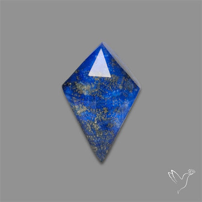 Rose Cut Himalayan Quartz With Lapis Lazuli Doublet