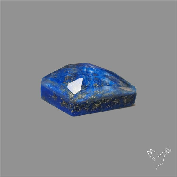 Rose Cut Himalayan Quartz With Lapis Lazuli Doublet