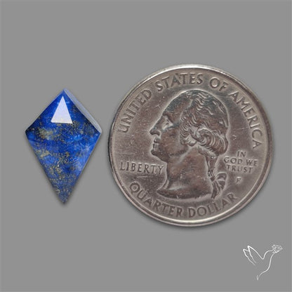 Rose Cut Himalayan Quartz With Lapis Lazuli Doublet