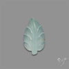 Aqua Chalcedony Leaf Carving