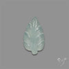 Aqua Chalcedony Leaf Carving