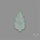 Aqua Chalcedony Leaf Carving