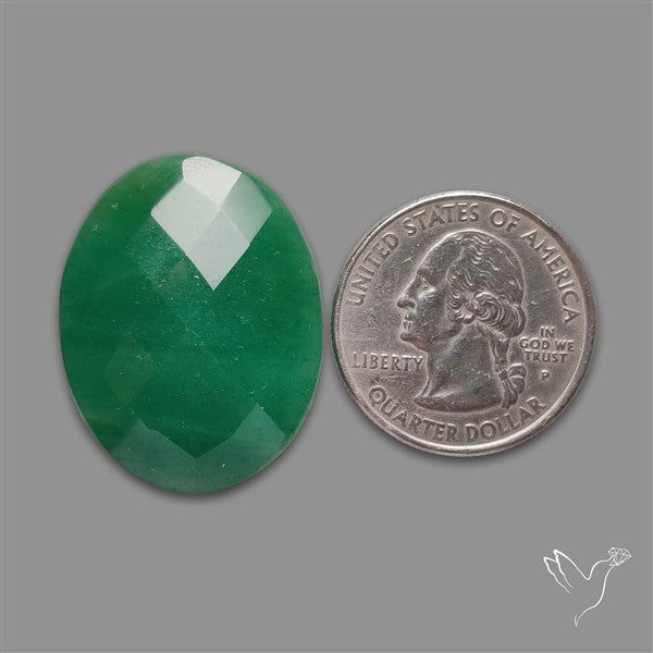 Checkerboard Cut Green Aventurine