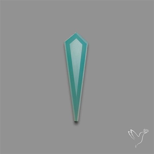 Long Step Cut Aqua Chalcedony