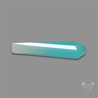 Long Step Cut Aqua Chalcedony