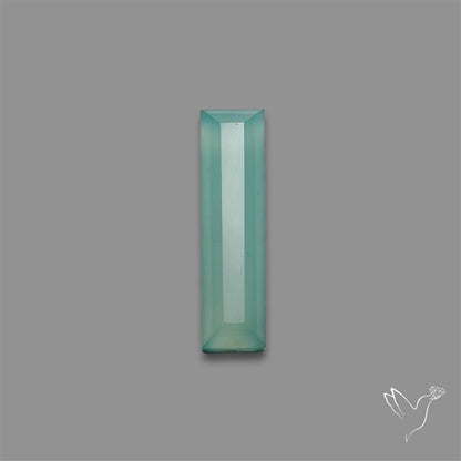 Long Step Cut Aqua Chalcedony