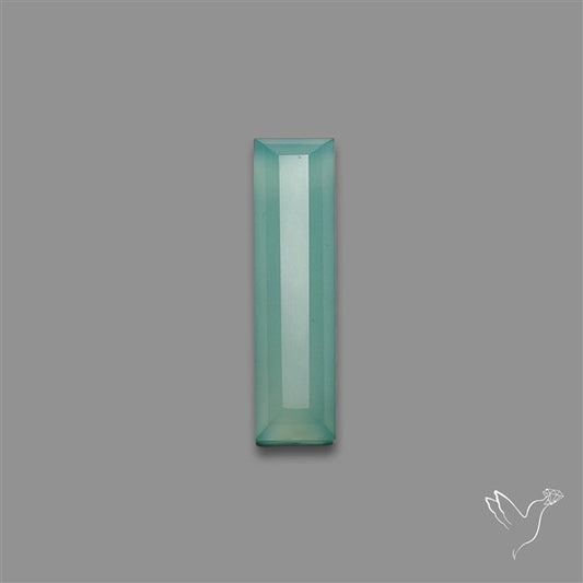 Long Step Cut Aqua Chalcedony