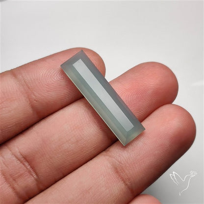 Long Step Cut Aqua Chalcedony