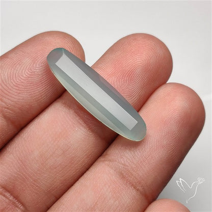 Long Step Cut Aqua Chalcedony