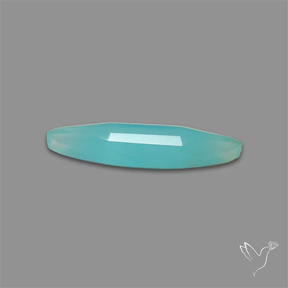 Long Step Cut Aqua Chalcedony