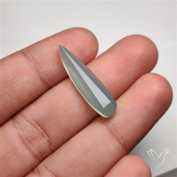 Long Step Cut Aqua Chalcedony