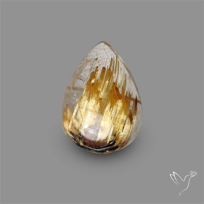 Golden Rutilated Quartz Cabochon