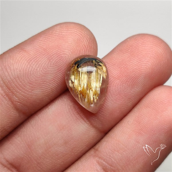 Golden Rutilated Quartz Cabochon
