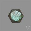 Hexagon Star Cut Labradorite Sea Green Sheen