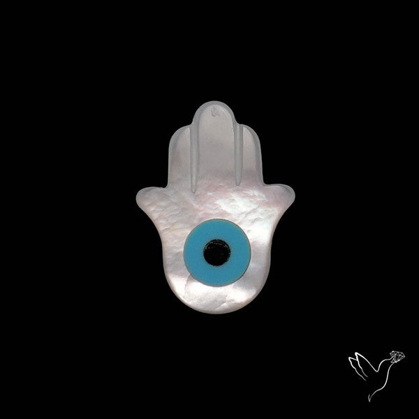Mother Of Pearl Hamsa Carving