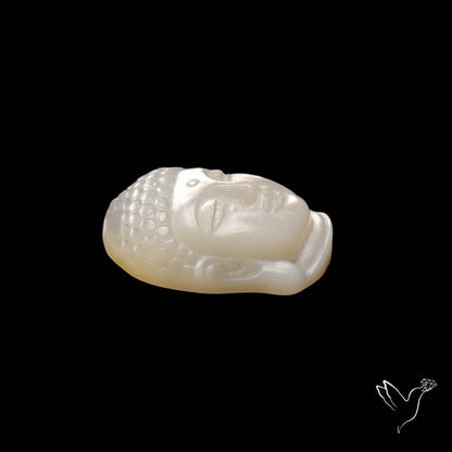 Mother Of Pearl Buddha Face Carving