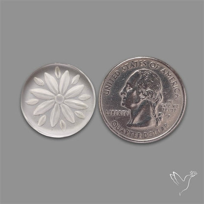 Himalayan Quartz Intaglio Reverse Carving (handcarved)