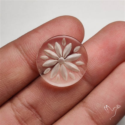 Himalayan Quartz Intaglio Reverse Carving (handcarved)